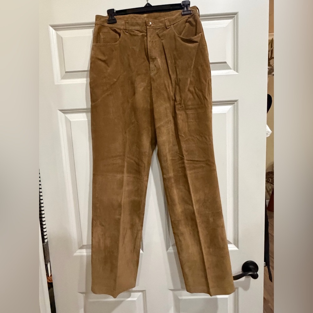 Bernardo suede pants, jean cut, size 8